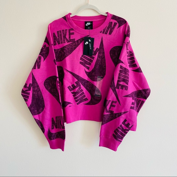 New Nike NSW Icon Clash Fleece Crew top - Picture 2 of 8